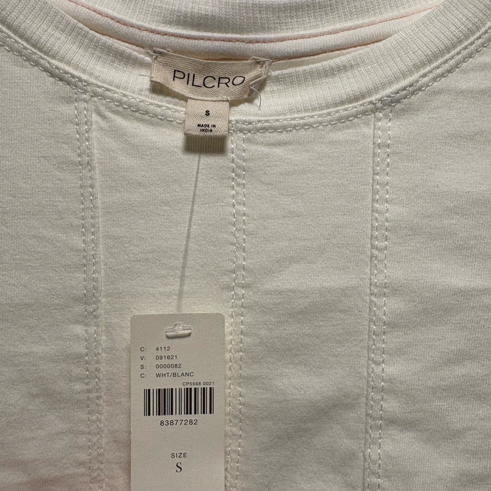 Pilcro White Short Sleeve Tee - Picture 2 of 3